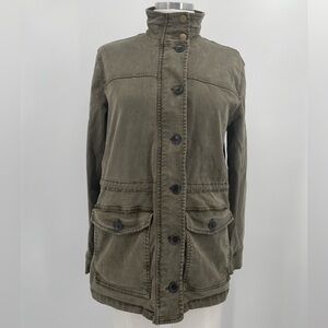 Lucky Brand Green Utility Jacket with Quilted Design
